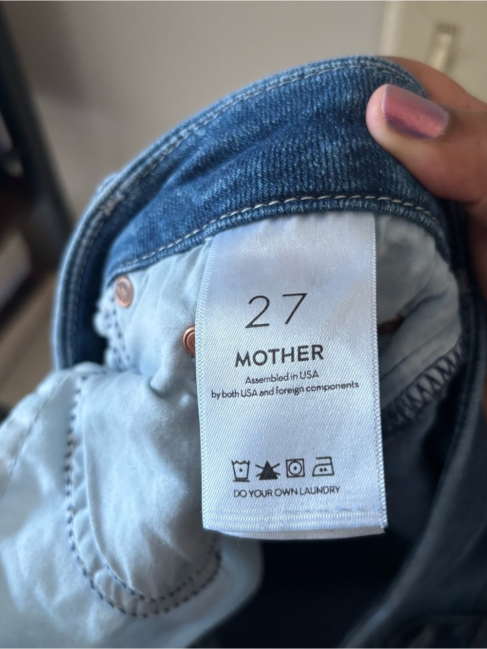 MOTHER The Looker Ankle Fray in Satisfaction Guaranteed Slim Fit Jeans Size 27 - Picture 5 of 5